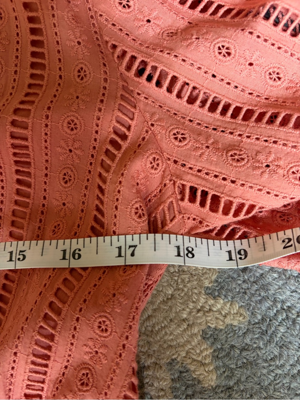 Anthropologie 100% Cotton Pink Dress - Picture 7 of 8